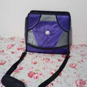 Kids' Purple and Gray Shoulder Bag